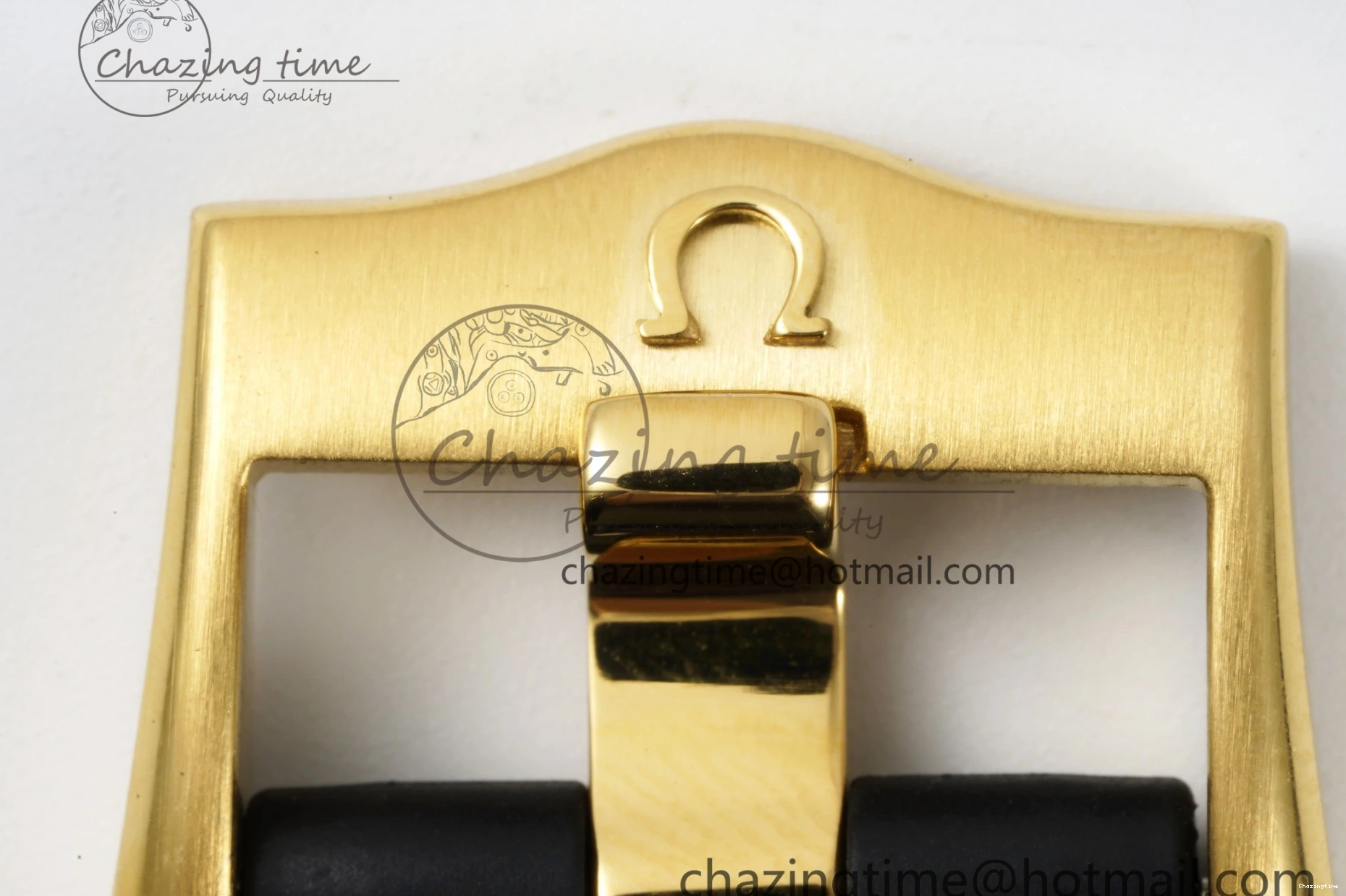 0327 TimelessDesign Speedmaster Moonwatch in Moonshine Gold YG RMF Best Edition YG Dial on Black Rubber Strap Manual Chrono 7834